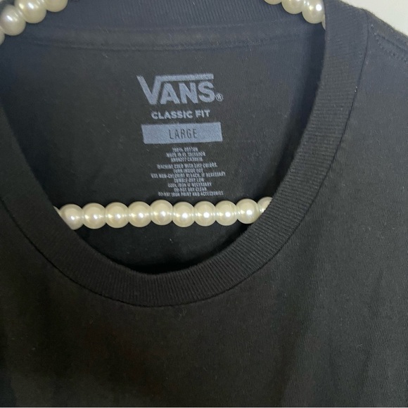 Vans Grim Reaper 'Tree Lot' Christmas Theme Graphic Crop T-Shirt |Size Large| - Picture 7 of 7